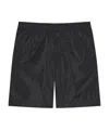 Givenchy 4g Detailed Elastic Waist Swimming Shorts In Black