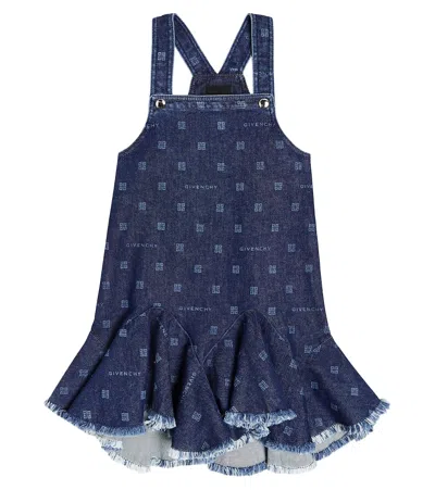 Givenchy Kids' 4g Dungaree Dress In Beige