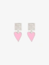 GIVENCHY 4G EARRINGS IN METAL AND ENAMEL