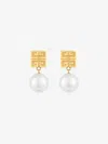 Givenchy 4g Earrings In Metal With Pearls In Multicolor