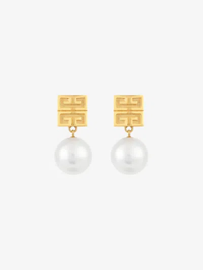 Givenchy 4g Earrings In Metal With Pearls In Multicolor