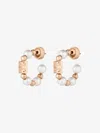 Givenchy Boucles D'oreilles 4g En Métal Avec Perles In Pink