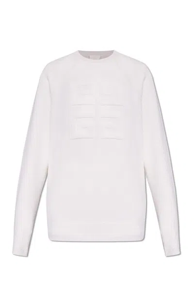 Givenchy 4g Emblem Knit Jumper In White