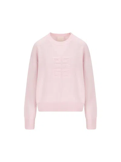 Givenchy 4g Emblem Knitted Jumper In Pink
