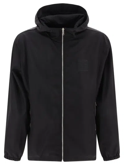 Givenchy 4g Emblem Zip In Black