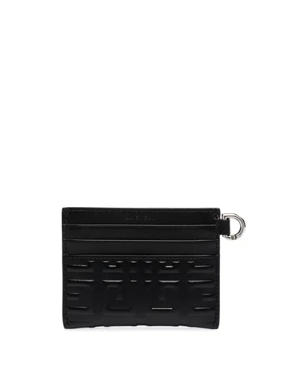 Givenchy 4g-embossed Cardholder In Black
