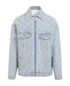 Givenchy Light Blue Cotton Jacket In Blue