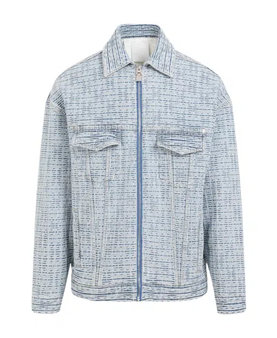GIVENCHY GIVENCHY 4G MOTIF ZIP-UP SHIRT JACKET