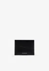 Givenchy Compact Textured Calf Leather Wallet In Black