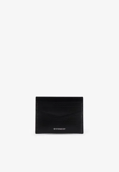 Givenchy 4g Embossed Leather Cardholder In Black