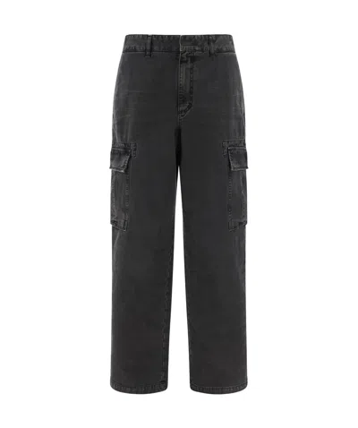GIVENCHY GIVENCHY 4G EMBROIDERED STRAIGHT-LEG CARGO PANTS