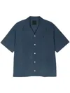 Givenchy 4g-embroidered Chambray Shirt In Blue