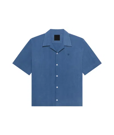 GIVENCHY GIVENCHY LOGO EMBROIDERED SHORT-SLEEVE SHIRT