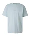 Givenchy Jacquard-pattern Towelling-finish T-shirt In Blue