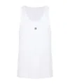 Givenchy Classic Cotton Tank Top With Sleek Design And Subtle Logo Detail In White