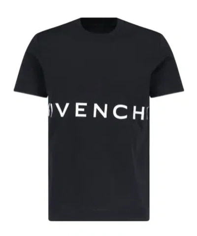 Givenchy 4g Logo Print T-shirt In Black