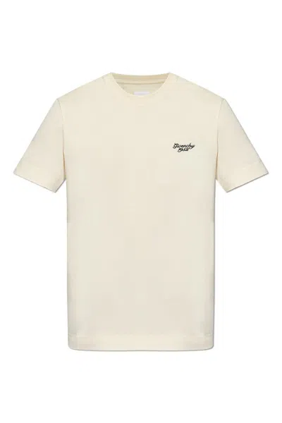 Givenchy 4g Embroidered Crewneck T-shirt In White
