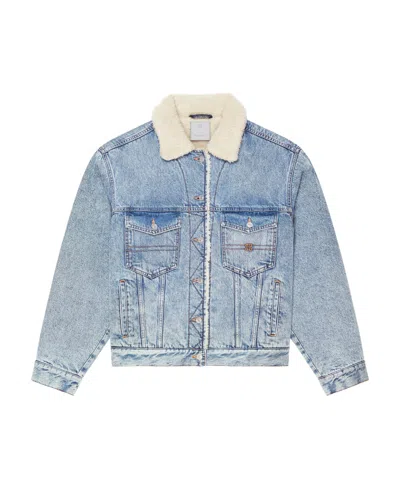 GIVENCHY GIVENCHY FLEECE COLLAR DENIM JACKET