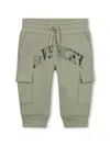 Givenchy 4g-embroidered Drawstring-waist Track Pants In Green