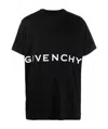 Givenchy 4g Logo Print T-shirt In Black