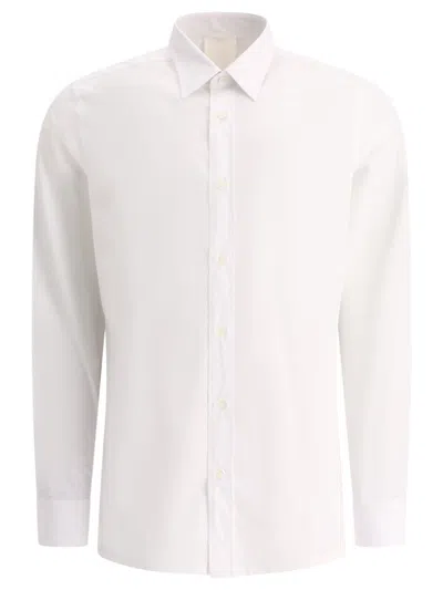 Givenchy "4g" Embroidered Poplin Shirt In White