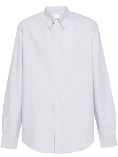 Givenchy 4g-embroidered Shirt In Grey