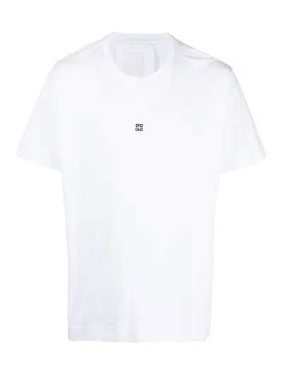 GIVENCHY 4G EMBROIDERED SHORT-SLEEVE T-SHIRT
