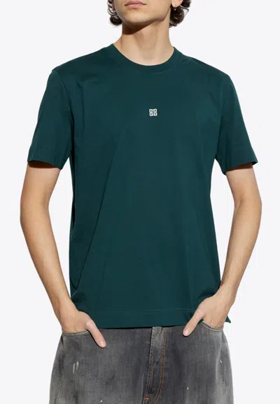 GIVENCHY 4G EMBROIDERED SHORT-SLEEVED T-SHIRT