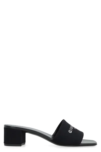 Givenchy 4g Fabric Mules In Black