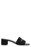Givenchy Canvas 4g Mules In Black