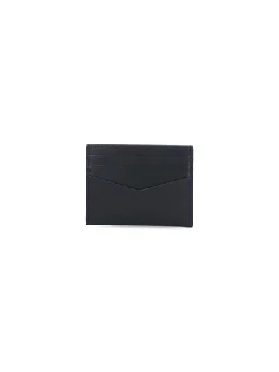 Givenchy 4g Faux Leather Card Holder In Black