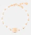 Givenchy 4g Faux Pearl Bracelet In Gold