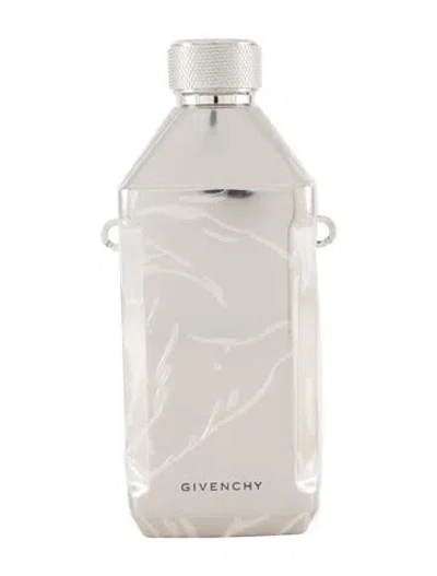 Pre-owned Givenchy 4g Flask In Metal W/ Strap In Silver