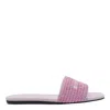 Givenchy 4g Flat Mauve White Logo Sandal In Pink