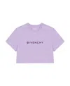 Givenchy 4g Flocked Cotton T-shirt In Purple