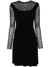 Givenchy Knee Length Dress A-line Silhouette In Black