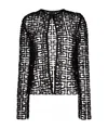 Givenchy 4g Guipure Cardigan Jacket In Black