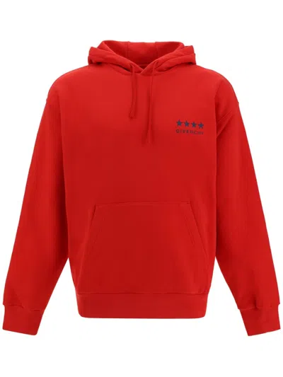 Givenchy 4g Hoodie In Red