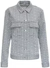 Givenchy Monogram Denim Jacket In Grey