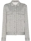 Givenchy Logo Motif Denim Jacket In White