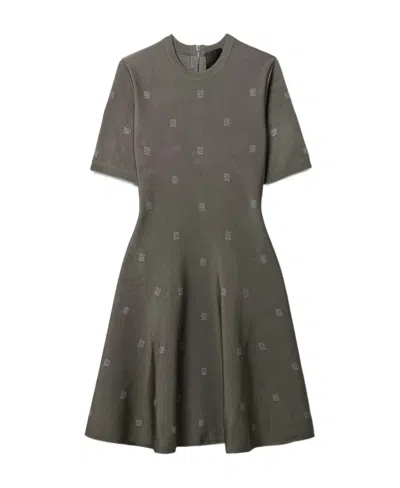 Givenchy 4g Jacquard Dress In Green