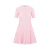 Givenchy 4g-motif Jacquard A-line Dress In Pink