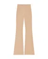 Givenchy Women's Flare Pants In 4g Mini Jacquard In Brown