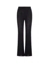 GIVENCHY GIVENCHY 4G JACQUARD FLARED TROUSERS IN BLACK