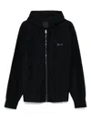 Givenchy Men Boxy Fit Hoodie With Zip And Pocket Base In Black
