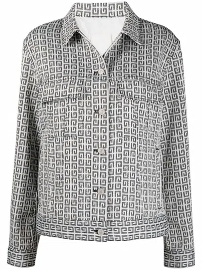 Givenchy 4g Jacquard Jacket In Gray