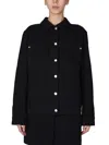 Givenchy Denim Trucker Jacket In Black