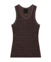 Givenchy Women's 4g Jacquard Tank Top In Brown