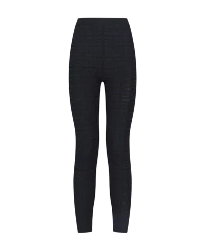 Givenchy 4g Jacquard Leggings In Black