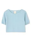 Givenchy 4g Jacquard Pattern Knit Sweater In Blue